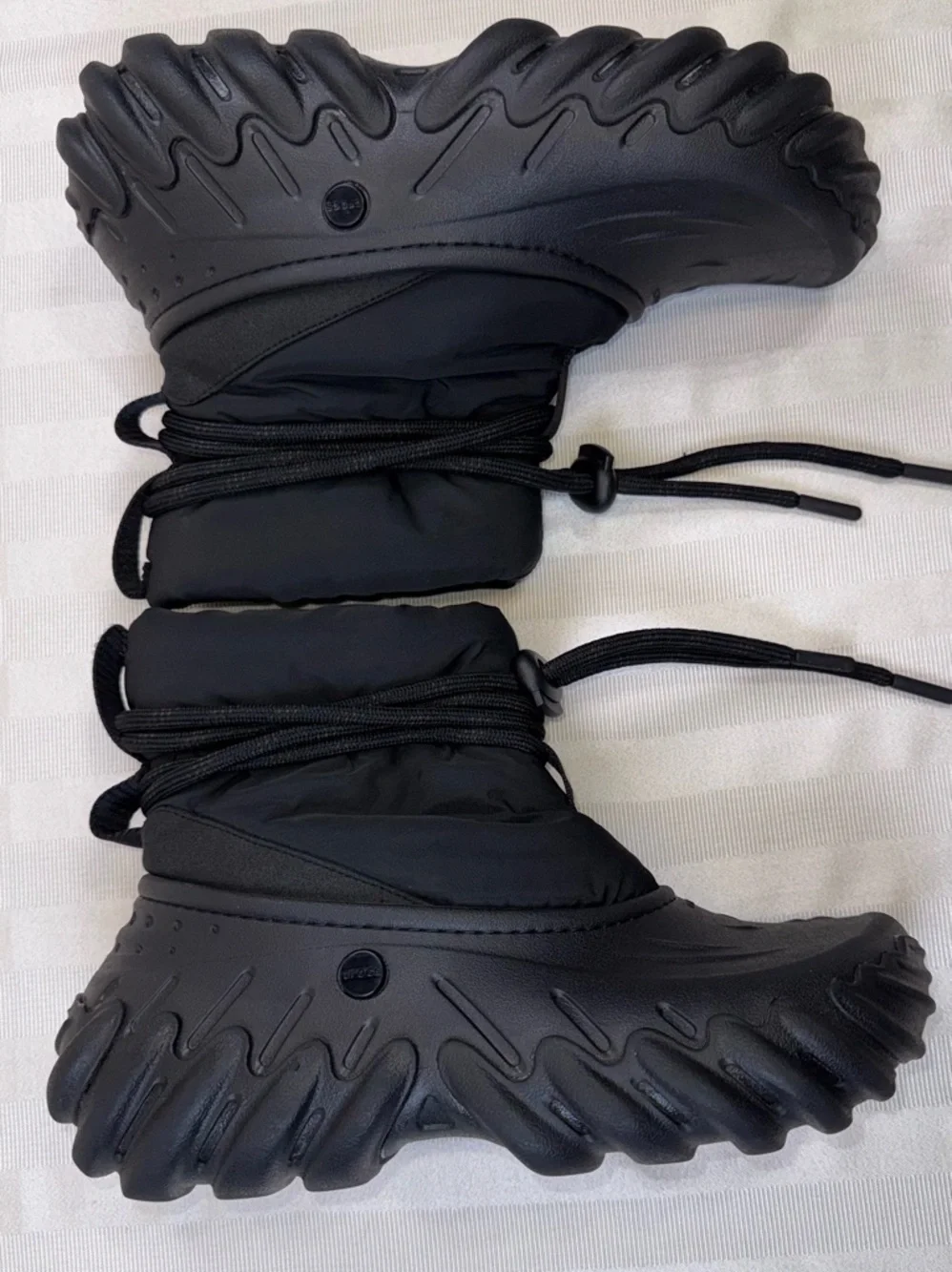 Crocs Echo Insulated Winter Boots Black Chunky Platform US Size: M7/W9 #208716